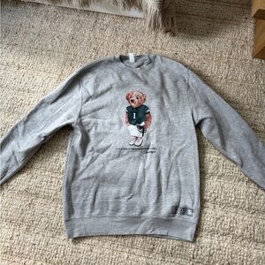 Eagles Grey Bear Graphic Crewneck